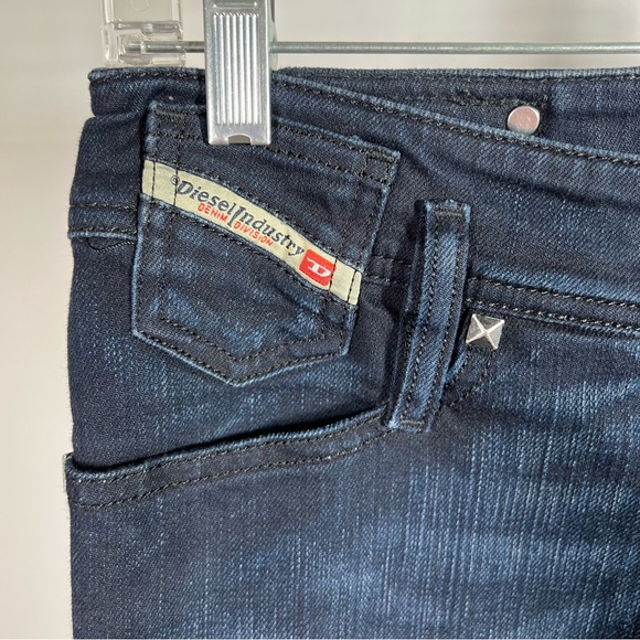 Diesel Matic RARE HTF Embossed Stretch Dark Denim Jeans 27 x 34 EUC - Picture 6 of 16